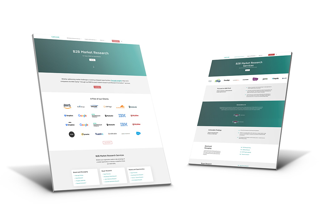 Cascade Insights website redesign